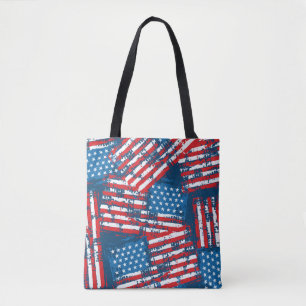 Beängstigendes amerikanisches Muster Tasche