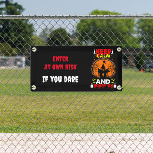 Beängstigendes, anpassbares Halloween-Banner Banner