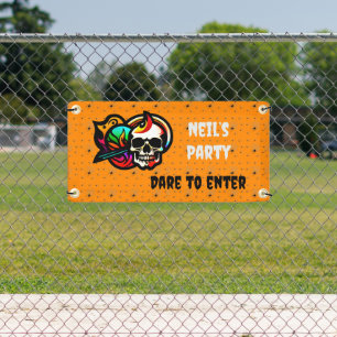 Beängstigendes, anpassbares Halloween-Banner Banner
