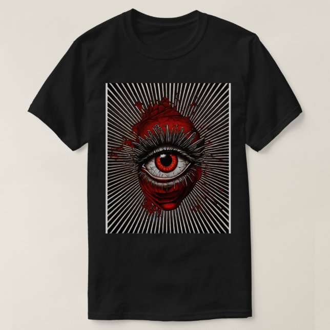 beängstigendes Auge T-Shirt (Design vorne)