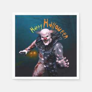 Beängstigendes Clownpapier-Platte für Halloween-H Serviette