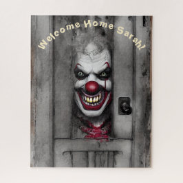 Beängstigendes Clownportrait mit benutzerdefiniert