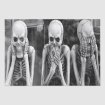 Beängstigendes Funny Skeletts Halloween-Tissue Pap