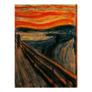 Beängstigendes Gemälde Funny Halloween Selfie Hint Poster