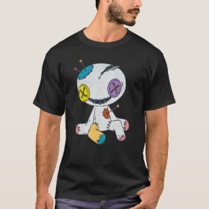 Beängstigendes Goth Doll gestopftes TierHalloween T-Shirt