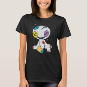 Beängstigendes Goth Doll gestopftes TierHalloween T-Shirt