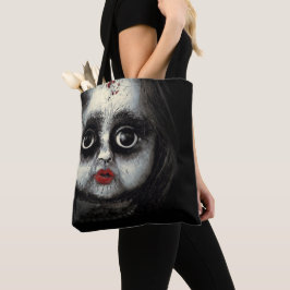 Beängstigendes Goth Porcelain Puppenstück Hallowee Tasche