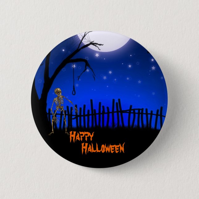 Beängstigendes Halloween Button (Vorderseite)