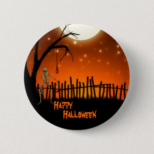 Beängstigendes Halloween Button