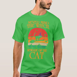 Beängstigendes Halloween-Design lustige Katze witz T-Shirt