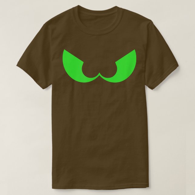 Beängstigendes Halloween, grün am Schwarzen 6400 T-Shirt (Design vorne)