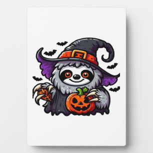 Beängstigendes Halloween-Hexenhut-Kostüm-Spooky-Me Fotoplatte