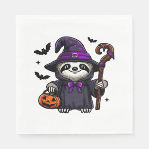 Beängstigendes Halloween-Hexenhut-Kostüm-Spooky-Me Serviette