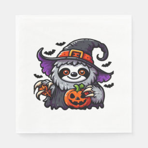 Beängstigendes Halloween-Hexenhut-Kostüm-Spooky-Me Serviette