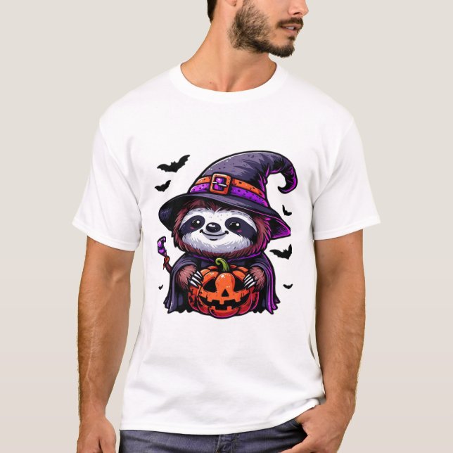 Beängstigendes Halloween-Hexenhut-Kostüm-Spooky-Me T-Shirt (Vorderseite)