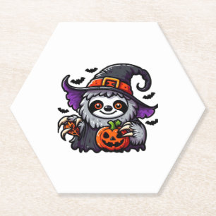 Beängstigendes Halloween-Hexenhut-Kostüm-Spooky-Me Untersetzer