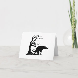 Beängstigendes Halloween Kackend Hund Karte