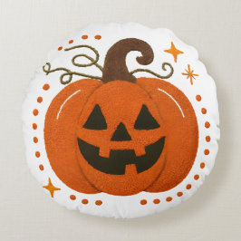 Beängstigendes Halloween-Kissen - Spuk Design mit  Rundes Kissen