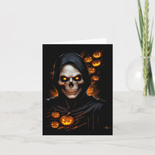 Beängstigendes Halloween-Kostüm T-shir Karte