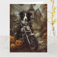Beängstigendes Halloween-Motorradfahren an der Gre