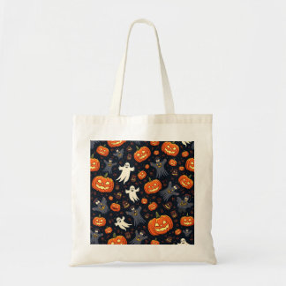 Beängstigendes Halloween-Muster |Happy Halloween Tragetasche