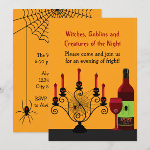 Beängstigendes Halloween-Party Einladung