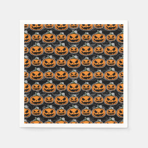 Beängstigendes Halloween-Party Jack O'Lanterns Pum Serviette