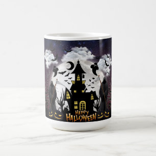 Beängstigendes Halloween-Party, Spuk Haus Verwandlungstasse
