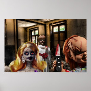 Beängstigendes Halloween. Poster