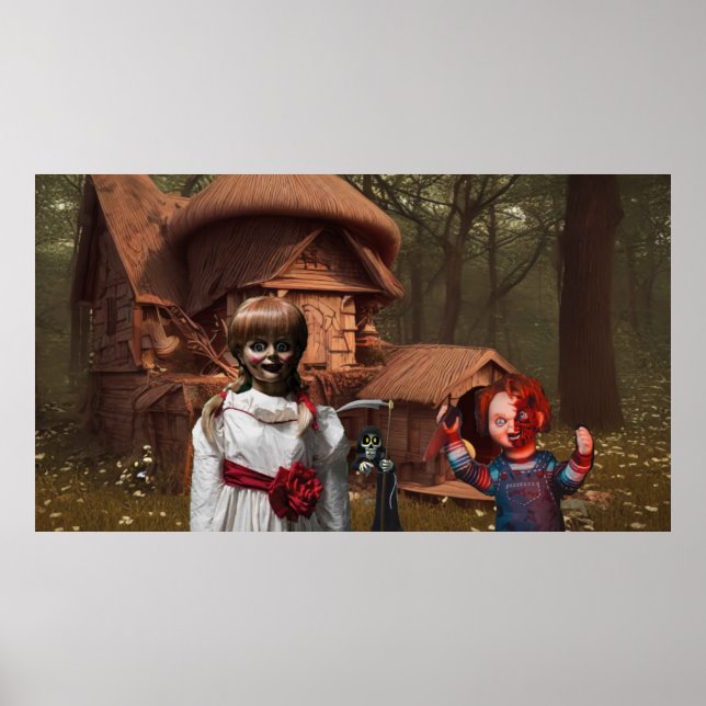 Beängstigendes Halloween. Poster (Vorne)