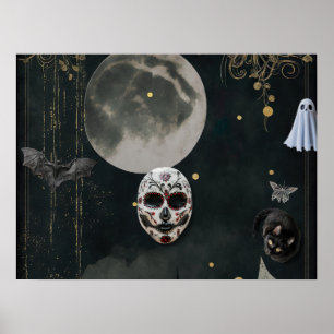 Beängstigendes Halloween-Poster - Spooky und Dunke Poster