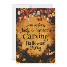 Beängstigendes Halloween-Pumpkin-Patch-Party