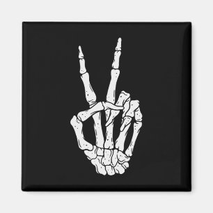 Beängstigendes Halloween-Skelettsymbol Magnet