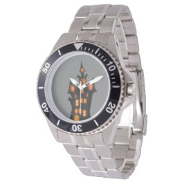 Beängstigendes Halloween-Stainless-Stahlband Armbanduhr