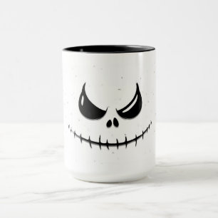 Beängstigendes Lächeln im Halloween-Gesicht Tasse