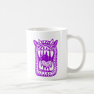 Beängstigendes Monster - Lila Kaffeetasse