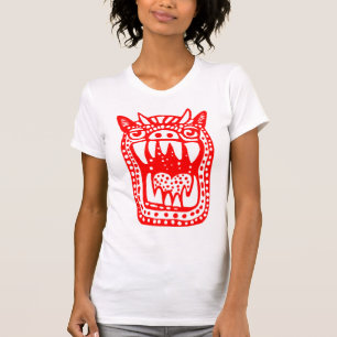 Beängstigendes Monster - Rot T-Shirt