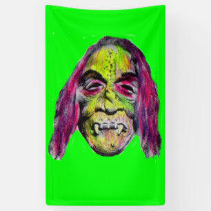 beängstigendes Monsterporträt aus fiendischem Horr Banner