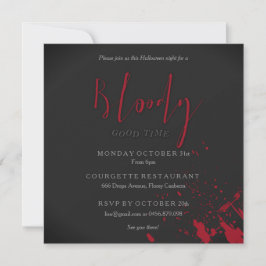Beängstigendes Party für Bloody Good Time Einladung
