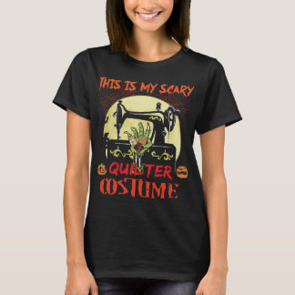 Beängstigendes Quilter-Kostüm-Halloween T-Shirt