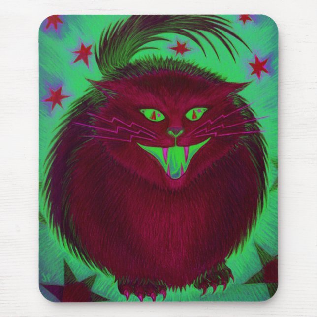 Beängstigendes Rotmousepad Mousepad (Vorne)