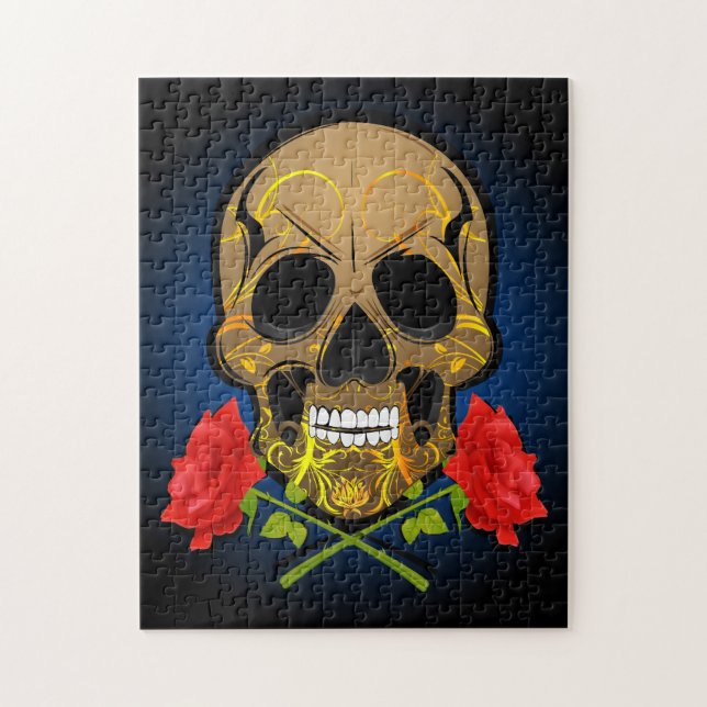 Beängstigendes Schädelpuzzle (Vertikal)