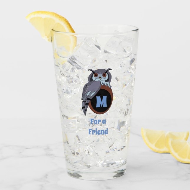 Beängstigendes Schellauge-Monogramm Glas (Vorderseite Ice)