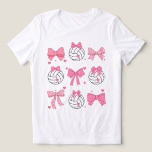 Beängstigendes Shirt Bow Volleyball Coquette , Vol