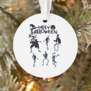 Beängstigendes Skelett-Party Ornament