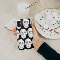 Beängstigendes Skull Halloween Black & White