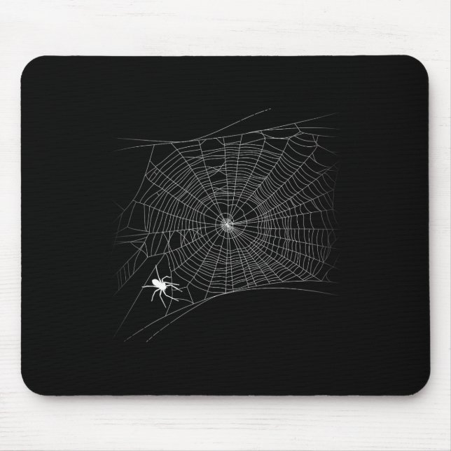 Beängstigendes Spinnennetz - Schwarzes WitwenHallo Mousepad (Vorne)
