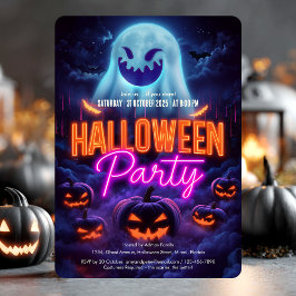 Beängstigendes Spooky Ghosts Adult Halloween-Party Einladung