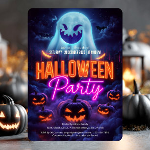 Beängstigendes Spooky Ghosts Adult Halloween-Party Einladung