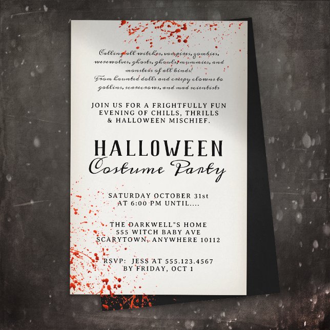 Beängstigendes Spritzer Halloween-Party Flyer (Von Creator hochgeladen)